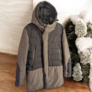 Zara Men's Two-Tone Hooded Jacket